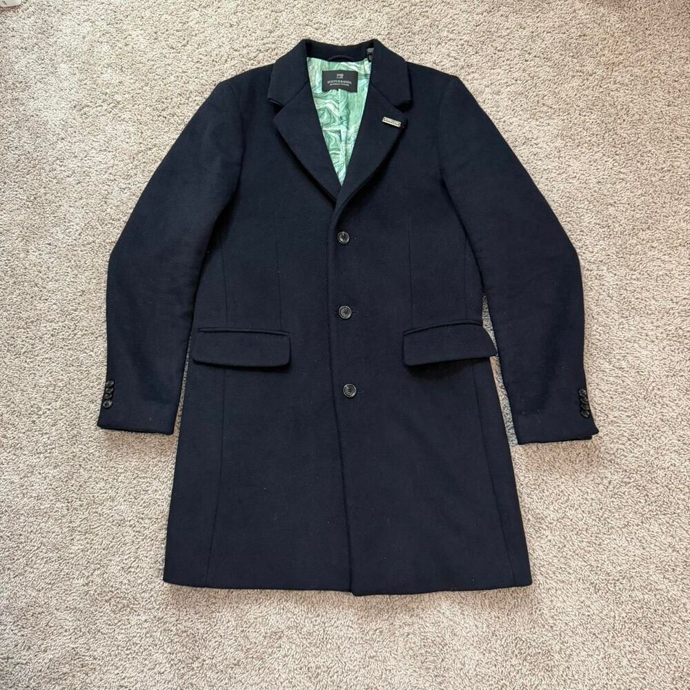 Scotch-soda Men's Navy and Black Coat